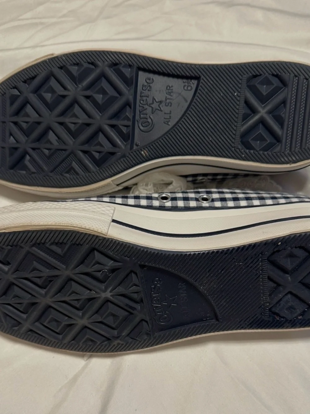 Converse Chuck Taylor All Star Lift Gingham Sneakers 8.5M #coquette#y2k#skater - Picture 6 of 9